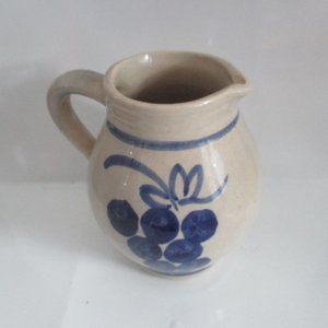 Weisbadener Weinwoche Vintage German Pottery grapes pitcher from Wine Festival